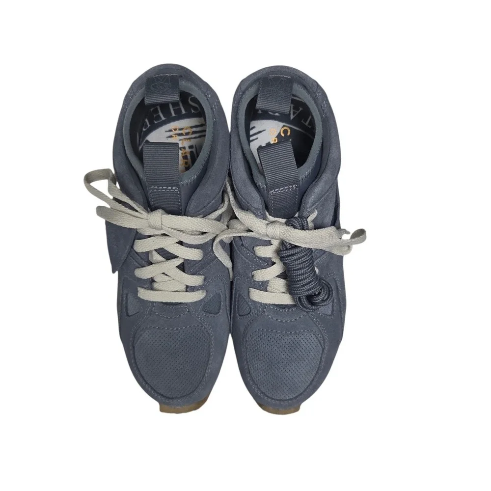 Clarks Breacon Sneakers Mens 5 Blue Grey Suede Crepe Sole 26166763 Low Top Shoes
